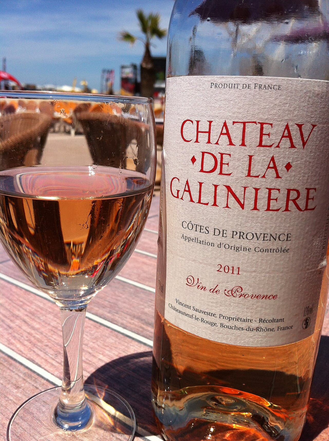 Glas rosé uit de Côtes de Provence